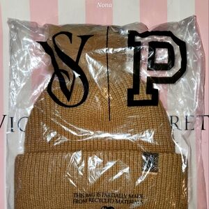 Victoria's Secret Bling Patch Beanie NWT